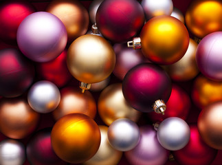 Christmas balls background