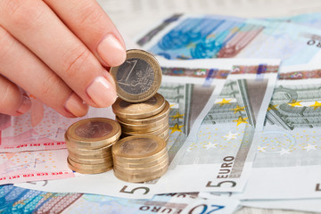 money in the hand