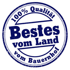 stempel bestes vom land 100% qualität vom bauernhof