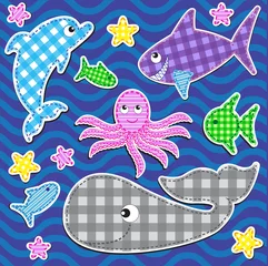 Tafelkleed zeedieren © marta17