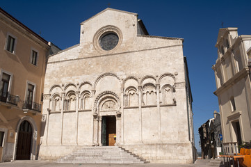 Fototapeta premium Termoli (Campobasso, Molise, Italy) - Cathedral facade