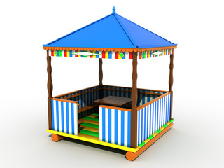 Obraz premium Colorful plastic garden furniture №1