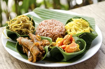 Poster Im Rahmen vegetarian indonesian food in bali © TravelPhotography