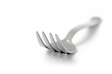 Fork photo on the white background