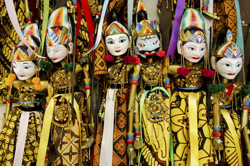 traditional puppets in bali indonesia