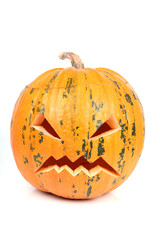 Ölkürbis mit Gesicht