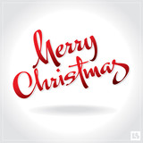 &quot;merry christmas hand lettering (vector)&quot; Stock image and royalty-free vector files on Fotolia