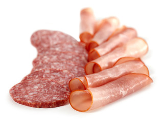 salami sausage and prosciutto