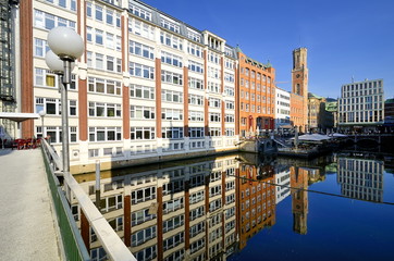 Hamburger Bleichenfleet mit Alter Post