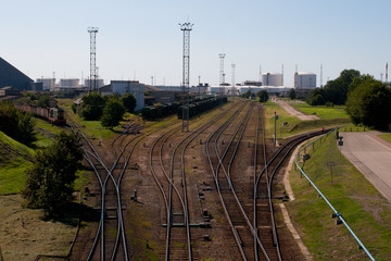 railway track to the port