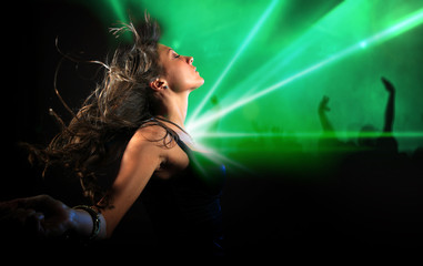 beautiful girl in the club