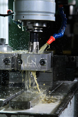 Operation of shaping metal piece machine