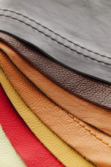 Leather upholstery samples