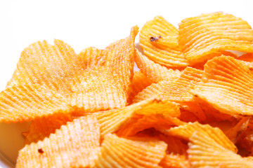 Potato chips background