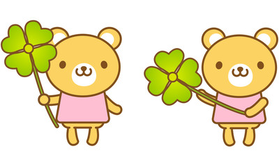 くま　クローバー