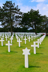 American War Cemetery near Omaha Beach, Normandy (Colleville-sur