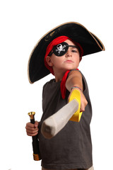 bambino vestito da pirata
