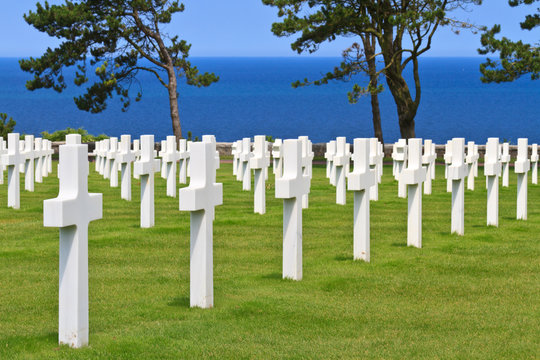 American War Cemetery near Omaha Beach, Normandy (Colleville-sur