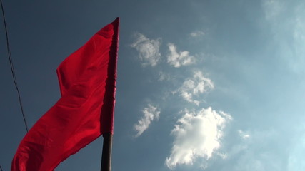 Red flags wind