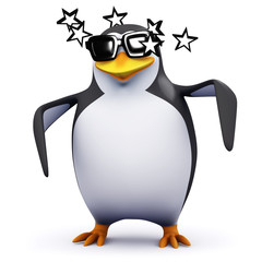 3d Dizzy penguin © Steve Young