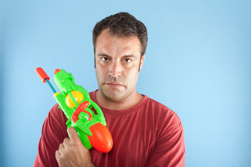 Man with gun