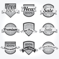 Sales New Premium Quality Labels vector set