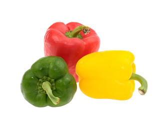 Close up of a pepper isolated