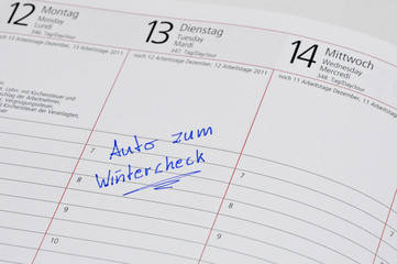 Auto zum Wintercheck