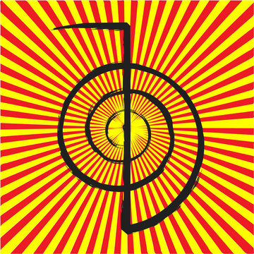 vector of reiki symbol chokurei cho ku rei