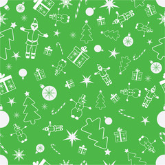 Vector seamless christmas background. Christmas pattern