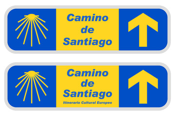Wegweiser "Camino de Santiago" / Jakobsweg