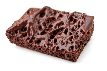 Closeup of melted chocolate
