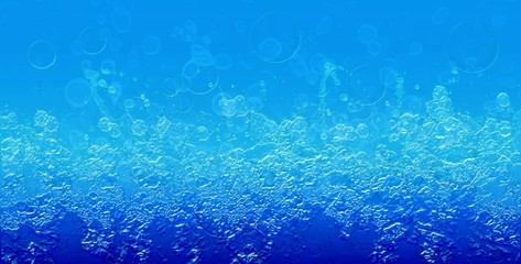 Water bubbles.