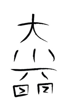 vector of reiki master symbol daikomyo