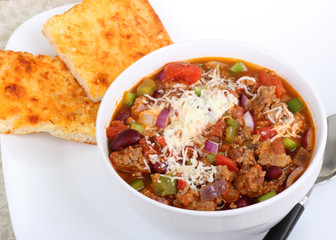 Bowl of Chili with Beans