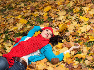 woman autumn