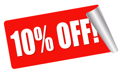 sale - 10 percent off