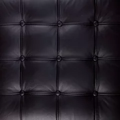 Rolgordijnen Zwart lederen bekleding textuur © Korta
