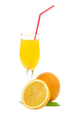 Full glass of orange juice