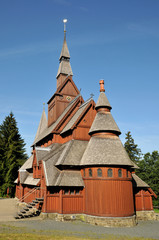 Fototapeta na wymiar Stabkirche Hahnenklee