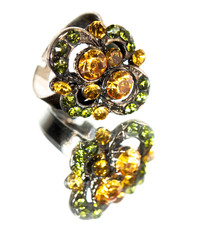 ring with colored stones