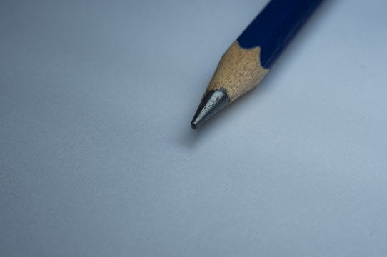 Pencil on white