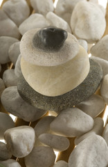 Steinhaufen mit Hot Stone
