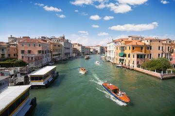 Boats in Venetian Grand Canal