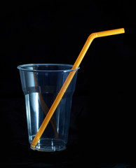 Drinking straw refracted
