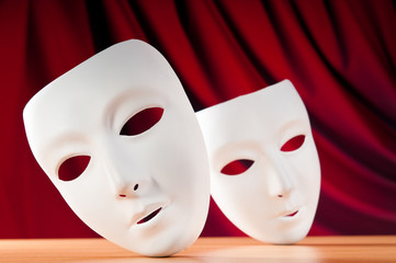 Masks with theatre concept
