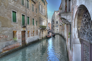 Obraz na płótnie Canvas Gondole na Canal Grande, Wenecja, Włochy