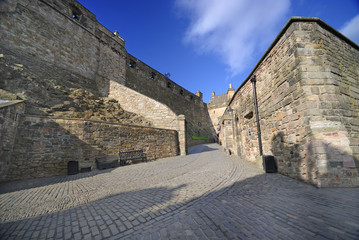 Inside the Edinburgh castle