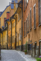 Obraz premium Gamla Stan,The Old Town in Stockholm, Sweden