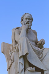 statue of Socrates from the Academy of Athens,Greece